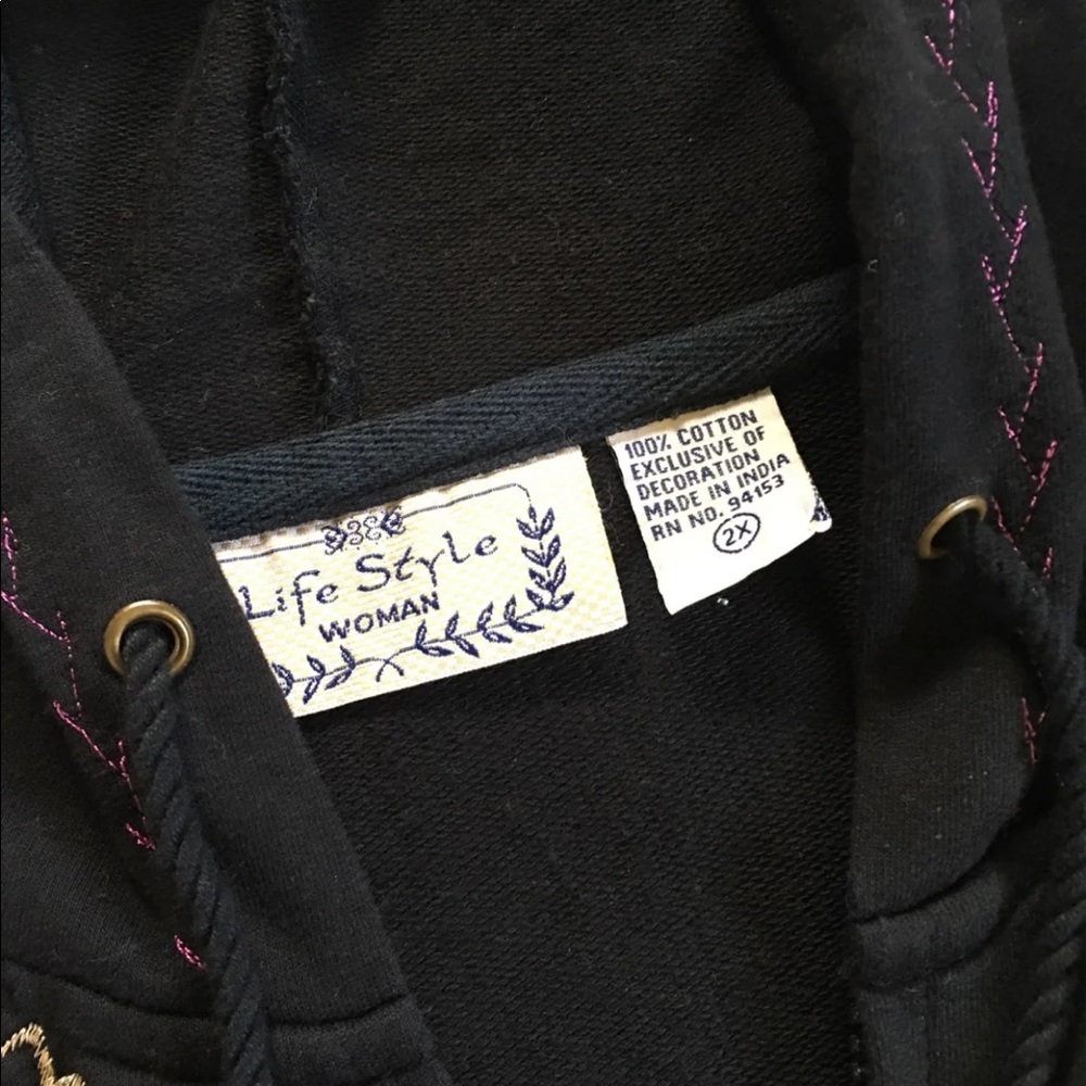 Women’s hoodie zip up - Picture 3 of 6